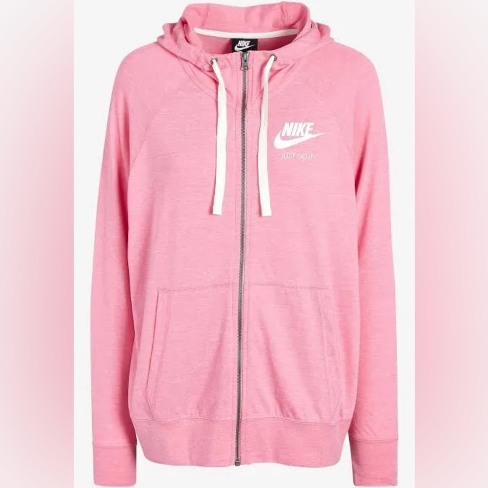 Nike Sportswear Gym Vintage Full Zip Hoodie Light Pin… Gem